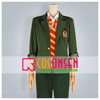 Кодовый выключатель COSPLAYONSEN Токи Фудзивара, костюм для Косплея, Зеленая школьная форма, костюм для взрослых всех Размеров