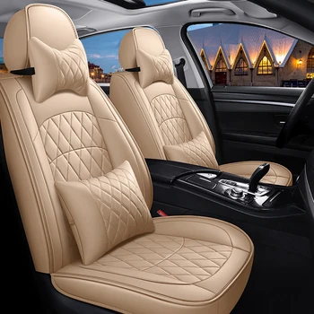 Кожаный Чехол для автомобильного сиденья FORD C-MAX Fusion Mondeo Taurus Territory Ger Galaxy Kuga Mustang GT Автомобильные аксессуары