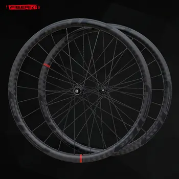 Колесная пара дорожного велосипеда 3K/UD/12K саржевая матовая поверхность 30 мм глубина 27 мм ширина клинчерные бескамерные велосипедные диски для велокросса с гравием