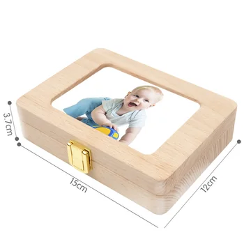 Коробка для зубов, фоторамка, коробка для сбора зубов, Детский сувенир, Деревянная коробка для сбора детских зубов, Коробка для подарков, Детская