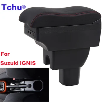 Коробка для подлокотников Suzuki IGNIS с USB Для коробки для подлокотников автомобиля Suzuki Ignis Внутренняя модификация Зарядная Пепельница