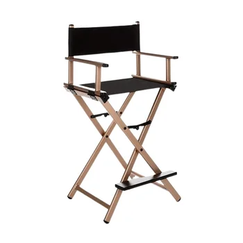 Кресло директора визажиста с высокой алюминиевой рамой, Складная уличная мебель, легкое портативное складное кресло директора для макияжа
