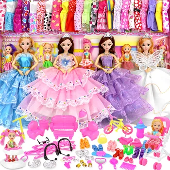 Кукольный костюм Игрушечной принцессы для Маленькой Девочки, Кукла-Особняк Детской Мечты, Гуманоид, Подарок На День Рождения, Кукла Каваи, Милая Модель, Коробка с Сюрпризом, Фея
