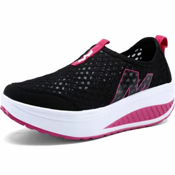 Летние кроссовки, Женская спортивная обувь, Спортивные женские кроссовки Для тенниса, Женская Обувь На платформе Scarpe Donna Black Walk A170