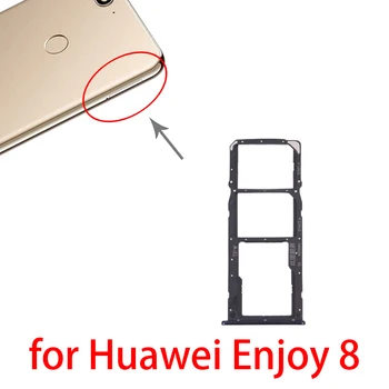Лоток для SIM-карт + Лоток для SIM-карт + Лоток для карт Micro SD для Huawei Enjoy 8