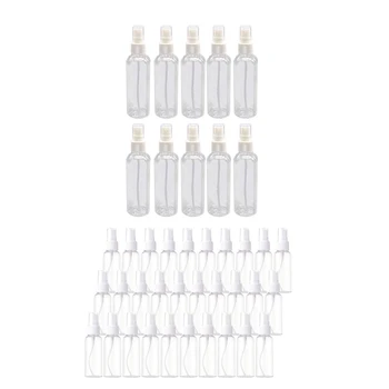 Лучшие предложения 50 штук прозрачного пластика объемом 100 мл и 50 штук бутылок-распылителей объемом 50 мл