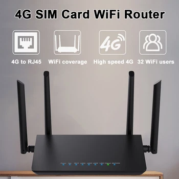 Маршрутизатор LTE CPE 4G 300m CAT4 32 Wi-Fi пользователей беспроводной модем RJ45 WAN LAN 4G SIM-карта WiFi маршрутизатор