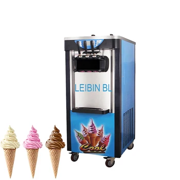 Машина для производства мягкого мороженого, промышленная и коммерческая машина для производства замороженного йогурта, машина для производства замороженного йогурта из нержавеющей стали, три Fla