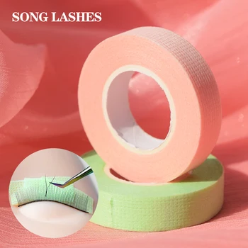Медицинские Бумажные ленты SONG LASHES Розового/зеленого цвета, удобная и безвредная клейкая лента для накладных ресниц, инструменты для макияжа