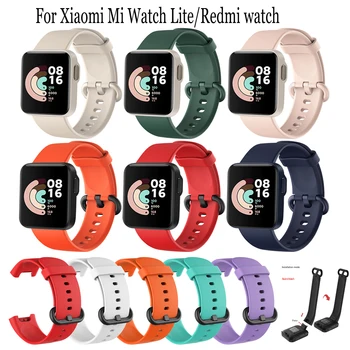 Модный мягкий силиконовый ремешок для Xiaomi Mi Watch Lite, смарт-часы, сменный спортивный браслет, браслет для часов Redmi, ремешок