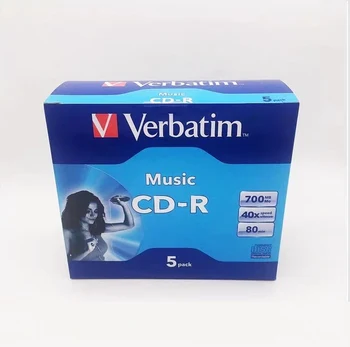 Музыкальные CD-R диски Verbatim 80 мин. 700 Мб 52X 5 шт./кор.