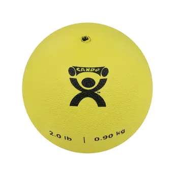 Мягкий Медицинский Мяч Диаметром 5 дюймов 2 фунта Желтого Цвета для занятий Физиотерапией и фитнесом, Легкий Резиновый Утяжелитель Ba