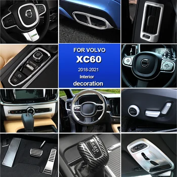Наклейка на автомобиль ABS для VOLVO xc60, аксессуары 2018 2019 2020 2021 2022, наклейка для украшения автомобиля, молдинг для интерьера
