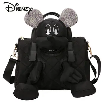Новая женская сумка Disney Mickey люксового бренда с мультяшным рисунком Женская сумка Большой емкости Модный тренд Многофункциональная сумка-тоут