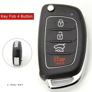 Новая Замена 4 Кнопок Дистанционного Ключа Shell Case Filp Брелок Для Hyundai Sonata 2017 Ix35 Santa Fe i30 i20 Ix45 Автомобильные Аксессуары
