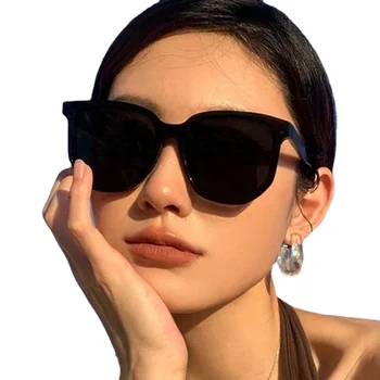 Новые женские солнцезащитные очки INS в корейском стиле, Солнцезащитные очки с круглым лицом, уличная оснастка, большое лицо для похудения, защита от ультрафиолета, аксессуары для улицы