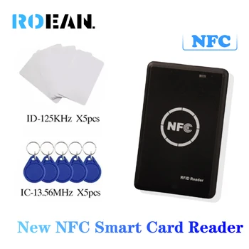 Новый Копировальный аппарат для Клонирования смарт-карт NFC IC ID Key Reader 13,56 МГц 1k s50 Декодирование Значка RFID Дубликатор 125 кГц T5577 Устройство для копирования Токенов