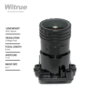Объектив видеонаблюдения Witrue Star light 2 Мегапикселя 6 мм с диафрагмой 1/2.7