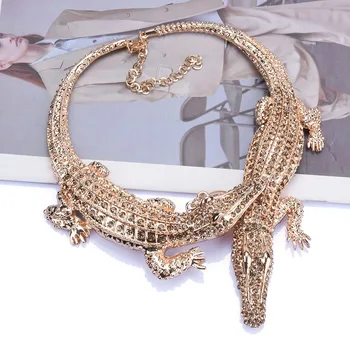 Ожерелье с бриллиантами из преувеличенного сплава для женских ожерелий