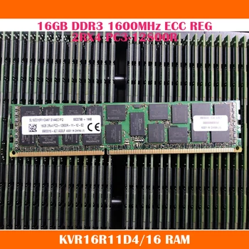 Оперативная память KVR16R11D4/16 16GB DDR3 1600MHz ECC REG 2RX4 PC3-12800R Для Kingston Серверная память Работает нормально Высокое Качество Быстрая доставка