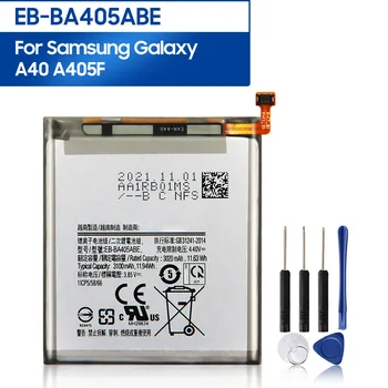 Оригинальная сменная батарея телефона EB-BA405ABE для Samsung GALAXY A40 A405F, аккумуляторная батарея EB-BA405ABU 3000 мАч