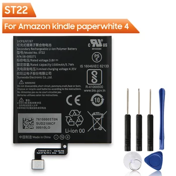 Оригинальная Сменная Батарея ST22 Для Amazon kindle paperwhite4 58-000271 58-000246 С Бесплатными инструментами 1500 мАч