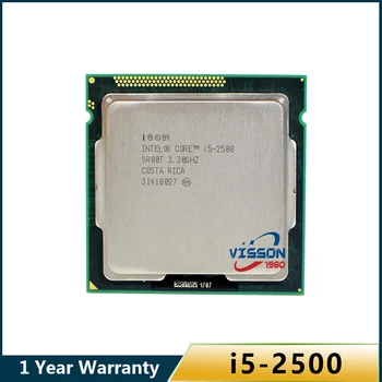 Оригинальный процессор Intel i5 2500 Четырехъядерный 3,3 ГГц LGA 1155 TDP 95 Вт 6 МБ Кэш i5-2500