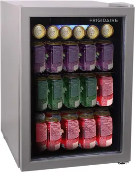 Отдельно стоящий холодильник для напитков-вмещает 88 банок или 25 бутылок, черный, 24