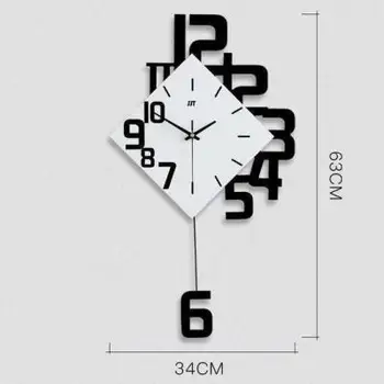 Персонализированные цифровые часы Модные Настенные часы Деревянные Креативные декоративные Настенные часы Уникальный номер Watch Art 3D Для домашнего декора