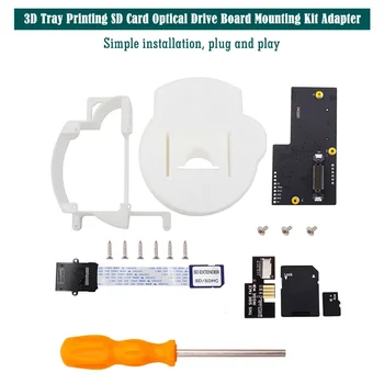 Печатающий лоток для дисков GC Loader Lite SD2SP2 Адаптер TF Card Reader 3D Печатное Крепление для Лотка для Игровой консоли Nintendo GameCube NGC