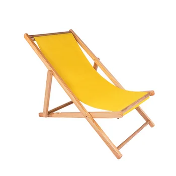 Пляжный стул ленивый складной открытый шезлонг из массива дерева сетка красный Оксфорд холст балкон домашний отдых сиеста легко