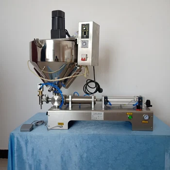 Пневматическая Электрическая машина для розлива пасты, машина для нагрева и перемешивания