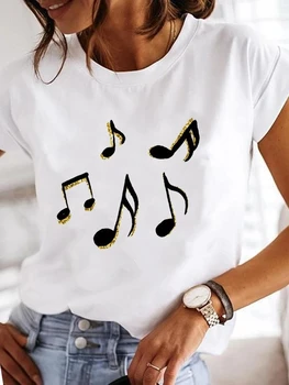 Повседневная женская футболка с коротким рукавом, женская футболка с рисунком, женская летняя футболка с акварельным принтом 