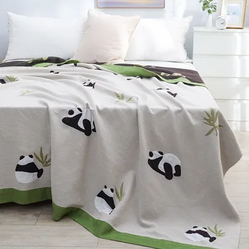 Полотенце, одеяло, простое и милое современное хлопковое одеяло для кондиционирования воздуха, повседневное одеяло из чистого хлопка на двоих, наволочка