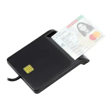 Портативный USB 2.0 Смарт-карта Интеллектуальный Кард-Ридер DNIE ATM CAC IC ID Банковская карта SIM-карта Cloner Разъем для Windows Linux