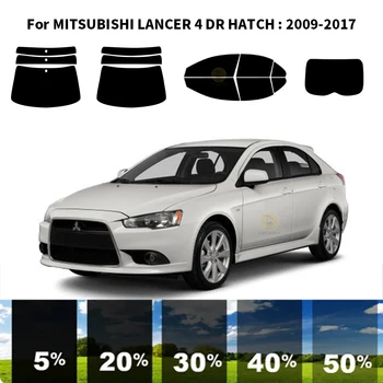 Предварительно Обработанная нанокерамика car UV Window Tint Kit Автомобильная Оконная Пленка Для MITSUBISHI LANCER 4 DR HATCH 2009-2017