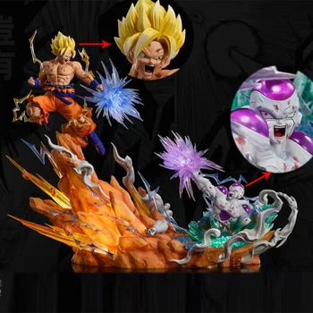 Предпродажа Аниме Dragon Ball Z Сон Гоку Против Фризы Фигурка 22 см GK ПВХ Фигурки Статуя Коллекция Моделей Игрушек Подарки