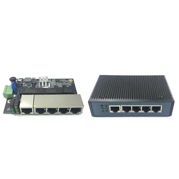 Промышленный модуль коммутатора Ethernet 5 Портов Неуправляемый 10/100/1000 Мбит/с Плата PCBA OEM с автоматическим определением портов Плата PCBA OEM Материнская плата