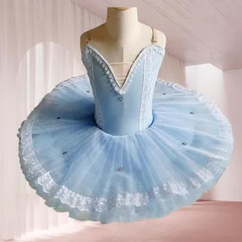 Профессиональная Балетная пачка Blue Pancake Для Взрослых, Детей, платье 