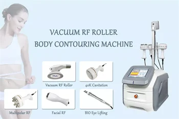 Профессиональная машина Для Похудения с Липокавиацией 40k Вакуумный RF Роликовый Аппарат для похудения От Целлюлита 5 в 1