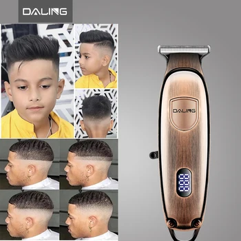 Профессиональная машинка для стрижки волос с цифровым дисплеем для мужчин, Триммер для бровей, бороды, Электробритва, набор для ухода за волосами, Масло для парикмахерской, Стрижка головы