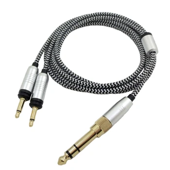 Прочный нейлоновый шнур-кабель для наушников Focal ELEGIA с разъемами 3,5/6,35 мм