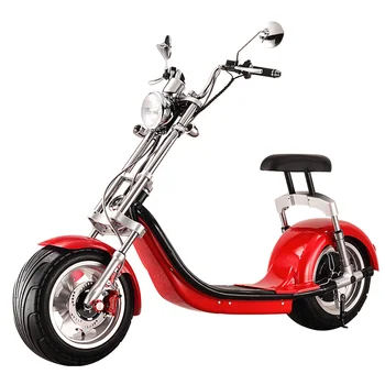 Ретро городской электрический скутер для взрослых, Электрический велосипед 60V20A с литиевой батареей мощностью 1500 Вт, Электрический мотоцикл