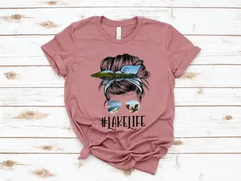 Рубашка с изображением жизни на озере, Семейные рубашки для отдыха на озере, Забавное озеро, Рубашка для любителей озера, Поездка на озеро, Рубашка для отдыха на природе, Рубашка для кемпинга