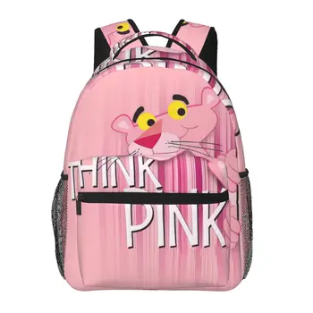 Рюкзак с розовой пантерой для девочек и мальчиков, дорожный рюкзак, школьные сумки для подростков