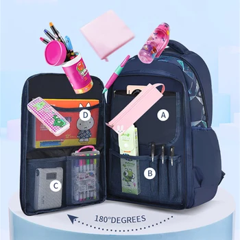 Рюкзаки для начальной школы, Водонепроницаемые детские школьные сумки Для мальчиков, детский Дорожный рюкзак, Ортопедическая школьная сумка Mochila Infantil