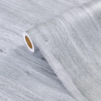 Самоклеящиеся обои Наклейки для ремонта мебели Кухонные водонепроницаемые и маслостойкие Наклейки из пленки Boeing с имитацией древесного волокна