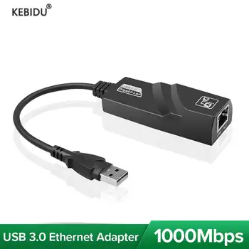 Сетевая карта USB 3,0 Ethernet Адаптер Type-C для гигабитной локальной сети Rj45 10/100/1000 Мбит/с USB2.0 Ethernet Адаптер для портативных ПК Windows10