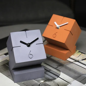 Силиконовая форма для бетонных часов Креативная форма для украшения цементных часов