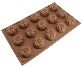Силиконовые формы для подсолнечного торта своими руками, Форма для шоколада, Силиконовая форма для мыла, FDA, легкое демонтажное производство D617